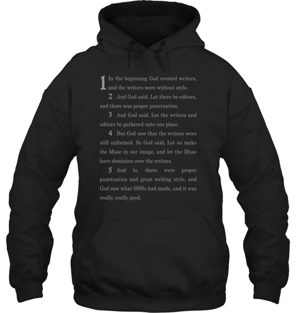 GENESIS ACCORDING TO WRITERS hoodie