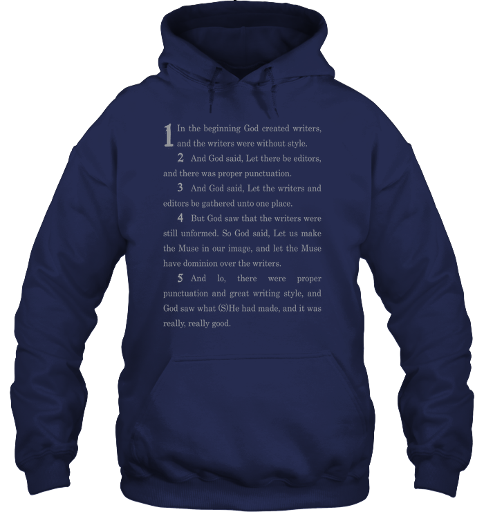 GENESIS ACCORDING TO WRITERS hoodie