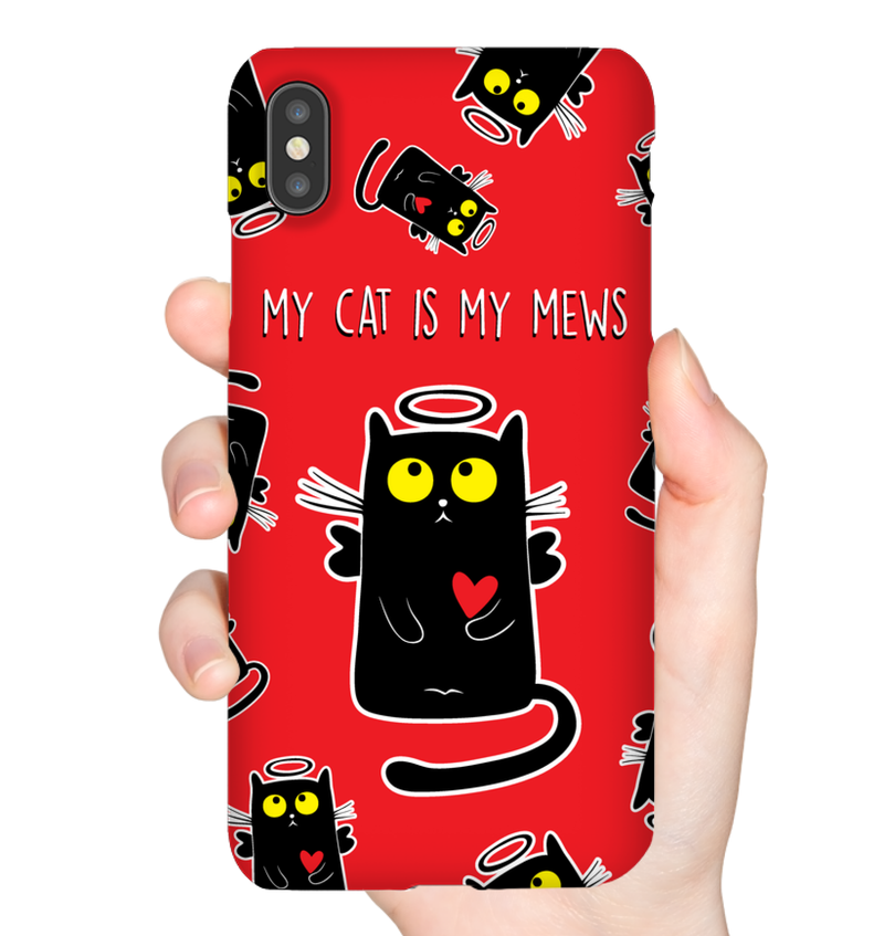 MY CAT IS MY MEWS phone case