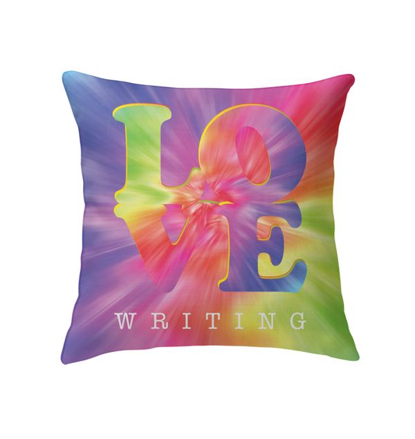 LOVE WRITING throw pillow