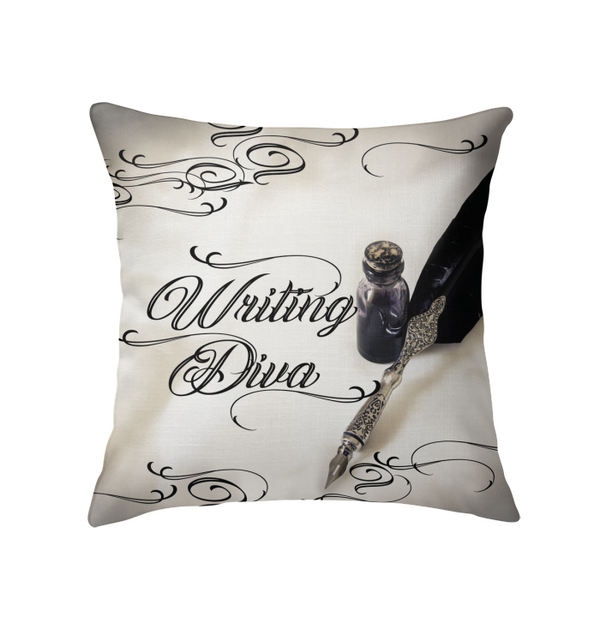 WRITING DIVA throw pillow